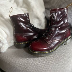Red Dr Martens.